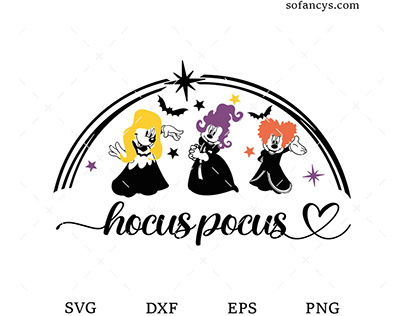 Minnie Mouse Sanderson Sisters SVG DXF EPS PNG Cut File
