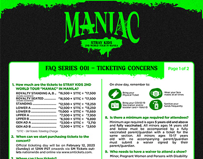 SKZ Maniac Tour FAQ 001 Series Design Proposal