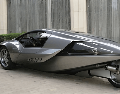 Futuristic 3-wheeler city cars