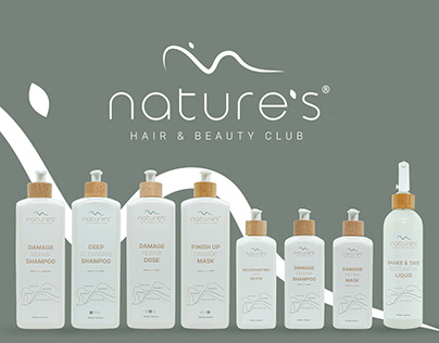 Natures Shampoo Series Packing & Branding