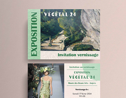 Affiche et carton d'invitation - Exposition