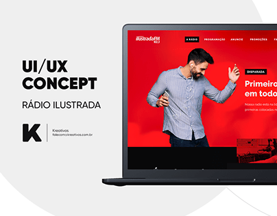 UI/UX Concept - Rádio Ilustrada FM