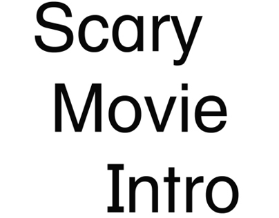 scary movie intro