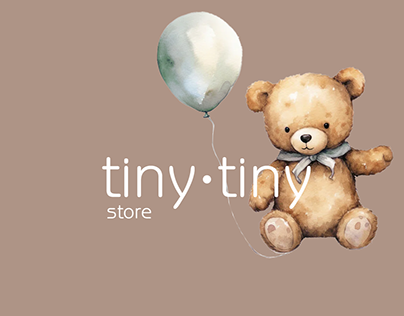 Prosjektminiatyr – Tiny-tiny branding and naming for kids' store.