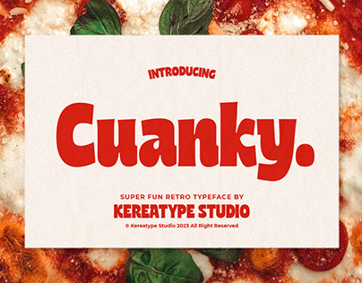 Cuanky Fun Pizza Retro - Free Font
