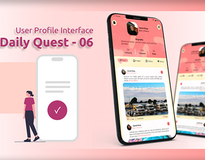 User Profile Interface | Ui Quest | #06