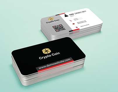 Crypto Coin - Corporate Business Card Design