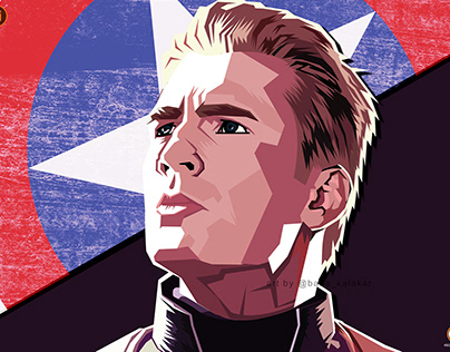 Chris Evans (Captain America) Vector Artwork