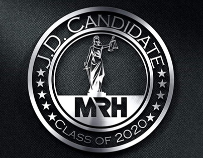 MRH J.D CANDIDATE logo design