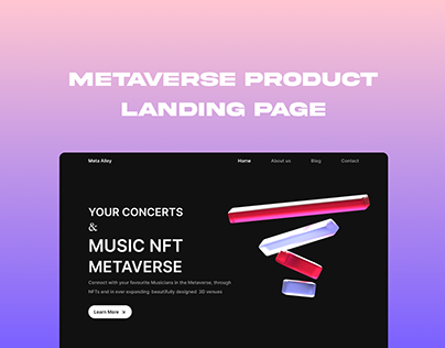 Metaverse Product Landing Page