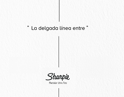 La delgada línea - Sharpie Ultra Fino