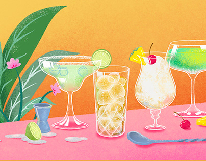 Cocktails illustration