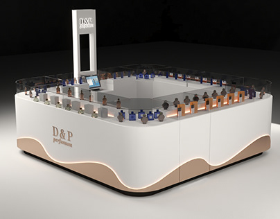 D&P Perfumes kiosk design