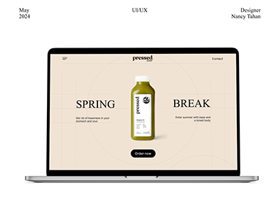 Landing page for Smoothie Bar