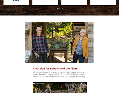 Clif Family Landing Page