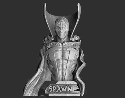 Spawn bust for 3D print STL