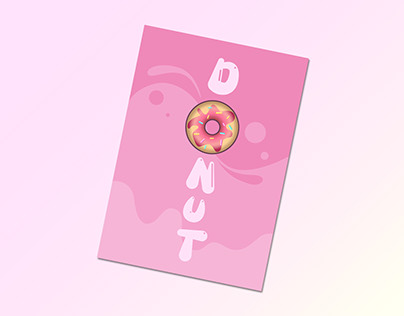 Donut Advertising Design Vector