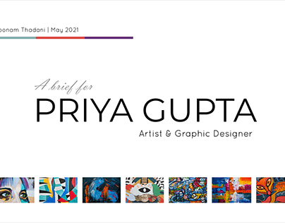Branding for Artist & Graphic Designer - Ms Priya Gupta