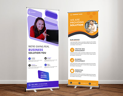 Creative Roll Up Banner Design | Corporate Banner