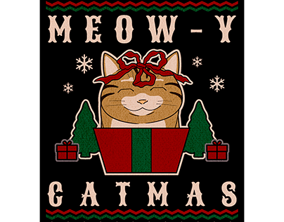 Christmas Cat Closeup