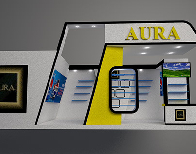 Created a Exhibition Stall in 3ds max using Vra