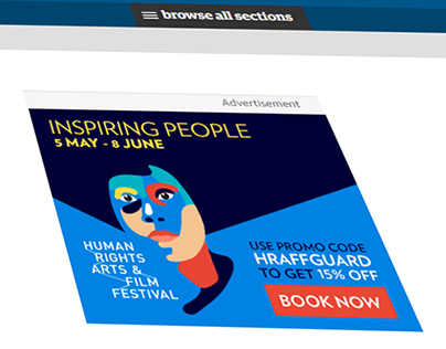 HRAFF Festival 2016 - Website Advertisements