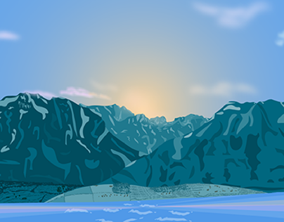2d background illustration - Switzerland