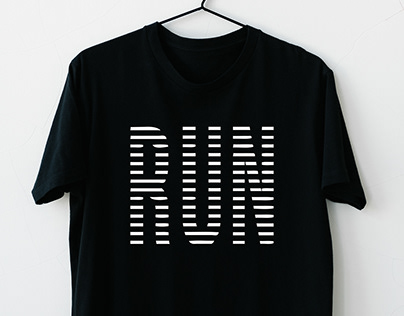 T-Shirt Black RUN