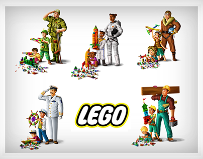 LEGO Campaign advertisement (Illustration medium)