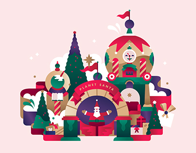 STC - Christmas campaign illustrations