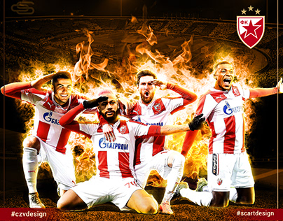 Red star poster design - Crvena zvezda poster design