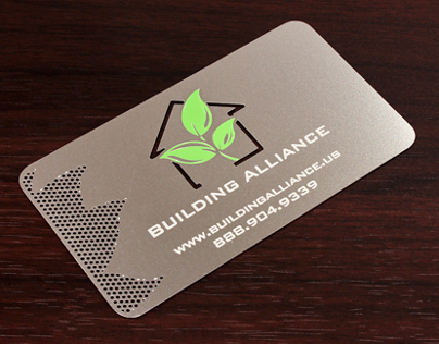 Awesome Stainless Steel Business Card w/ Spot Color