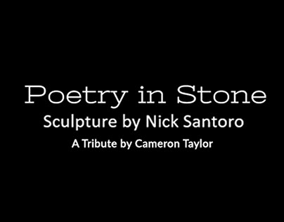 Poetry in Stone - Sculpture by Nick Santoro