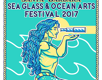 Sea Glass Festival Poster 2017