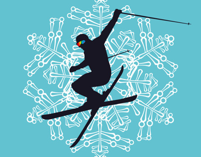 winter sports vector art set