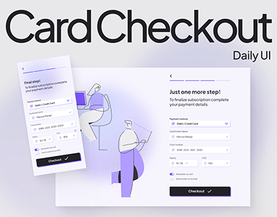Daily UI - card checkout