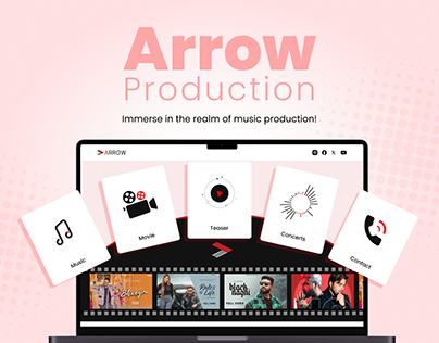 Arrow | Music production Website UI Case Study