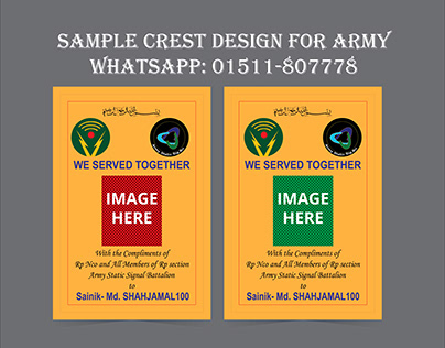 shahjamal100 Crest Design for Army Static Signal