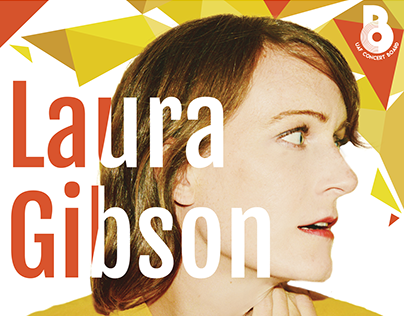Laura Gibson concert poster and ticket design