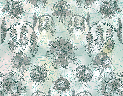 Textile pattern. "floral lace".