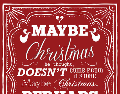 Typographic Christmas Posters