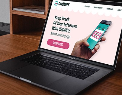 CHOMPY App Website Design