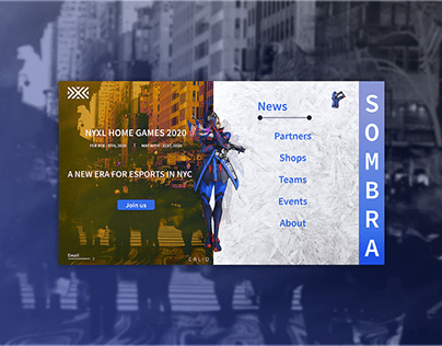 New York city x Overwatch landingpage [concept]