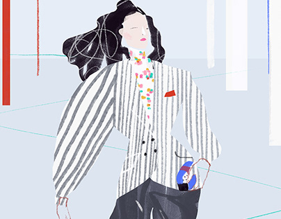Louis Vuitton fashion illustrations