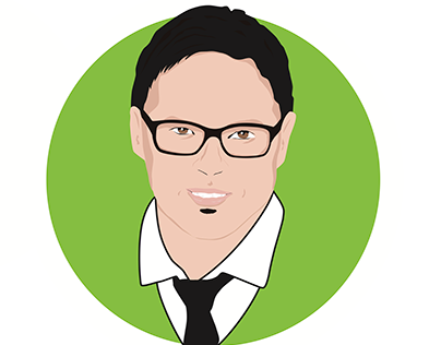 Person illustration for decal