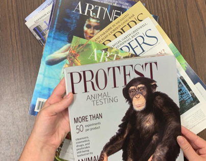 Magazine against animal testing
