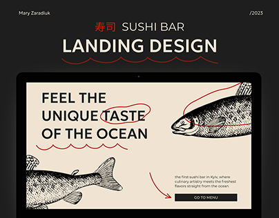 Landing design | Sushi bar
