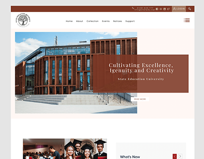 College Website UI Design