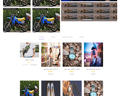 fashion website template design