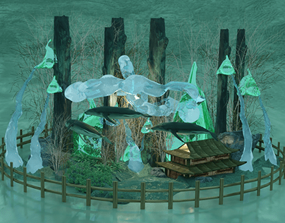 Mein 3D Design - Wasser Land